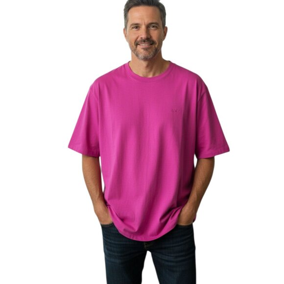 Michael Kors Men’s Button Up Shirt Pink Cotton XXL Made in Vietnam - Picture 1 of 6